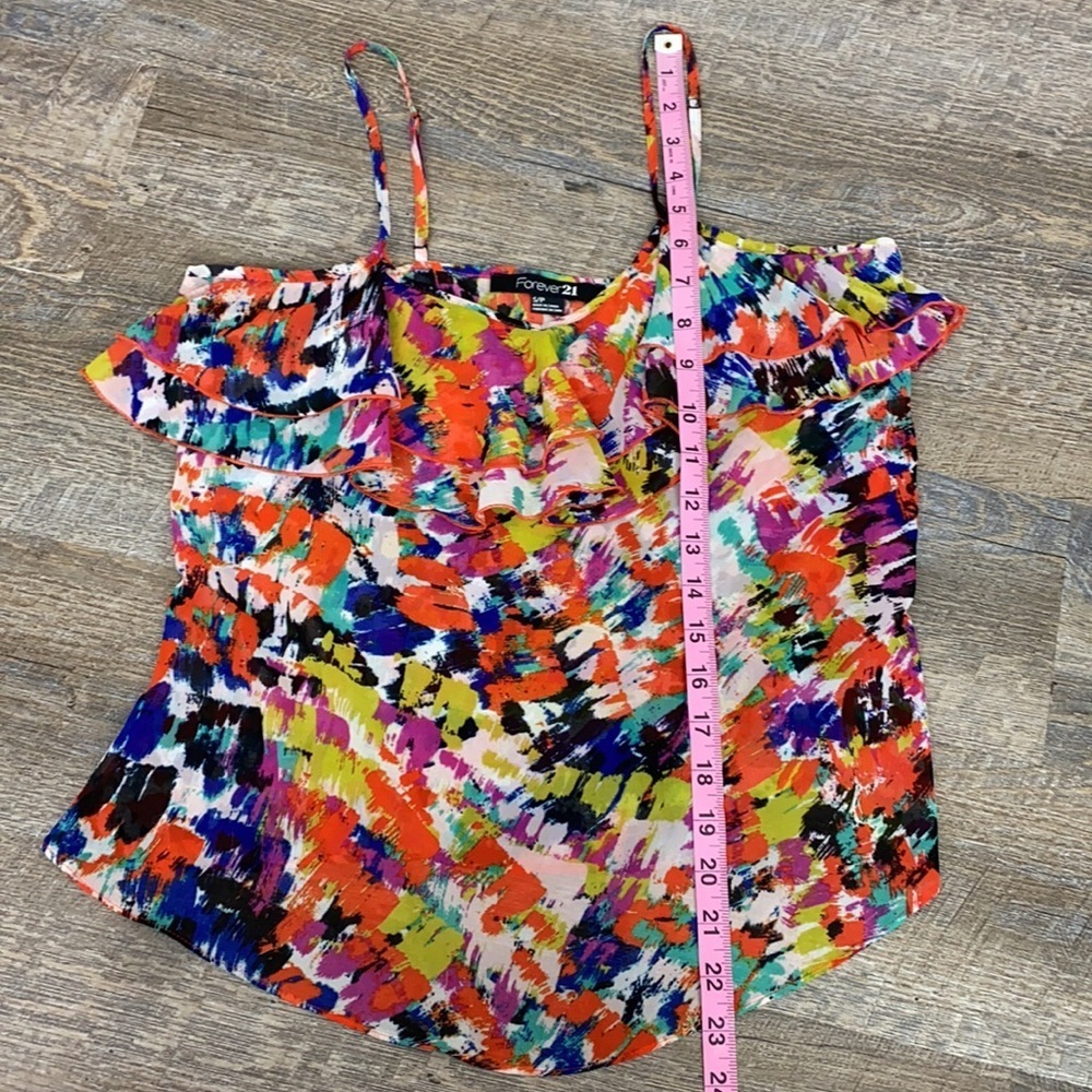 Forever 21 Multicolored Blouse Small - Picture 7 of 9